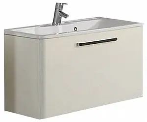 Тумба-умывальник подвесная Aquaton Валенсия 110 белый жемчуг 1A1237K0VAG30, 1