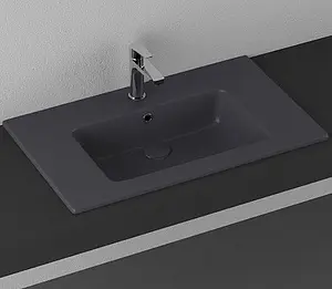 Раковина ISVEA SistemaT 81.5 антрацит 10SL51081SV-2C Раковина ISVEA SistemaT 81.5 антрацит 10SL51081SV-2C, 1