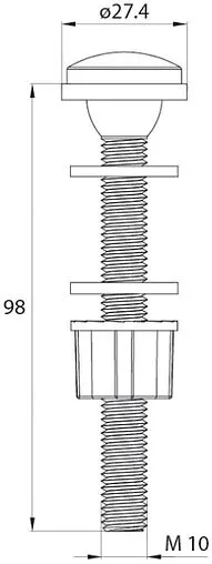 Заливной клапан для бачка ½&quot; пластик нижний IDDIS Optima Home F012400-0007