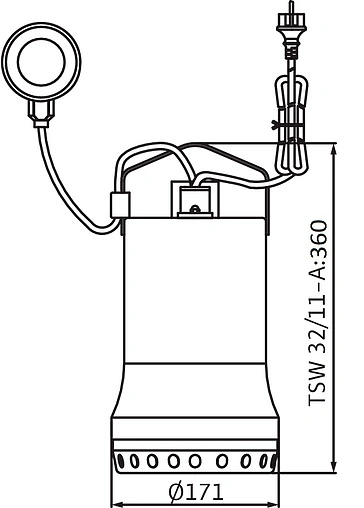 Насос дренажный Q=13м³/ч H=8м Wilo Drain TSW 32/8-A 6045167