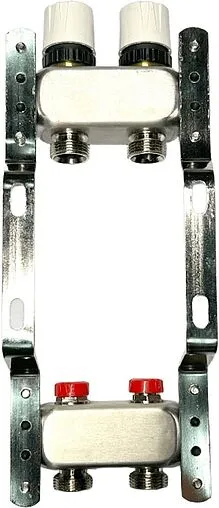 Группа коллекторная без расходомеров 2 отвода 1&quot;в/в x ¾&quot;ек Uni-fitt TECHNO 451W4302