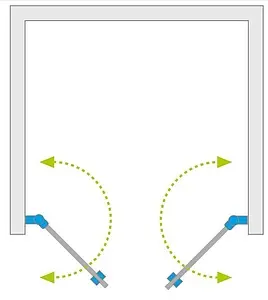 Дверь в нишу 1100мм прозрачное стекло Radaway NES 8 Black DWD I 110 10077055-54-01L+10077055-54-01R Дверь в нишу 1100мм прозрачное стекло Radaway NES 8 Black DWD I 110 10077055-54-01L+10077055-54-01R, 3