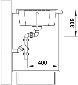 Мойка кухонная Blanco Zia 40 S 61.5 белый 516922, 3