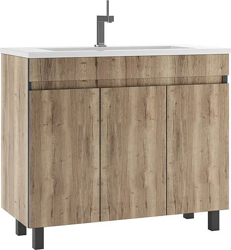 Тумба под умывальник напольный Домино Modul 100 дуб галифакс табак DD5402T