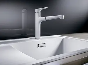 Смеситель для кухни с выдвижным изливом Blanco Felisa-S белый 520340, 2