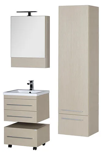 Шкаф-зеркало Aquanet Нота 58 L светлый дуб 00158856