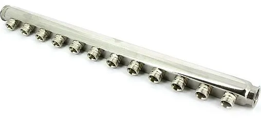 Коллектор распределительный проходной 11 отводов 1&quot;в/в x ¾&quot;ек Uni-fitt 430I4311