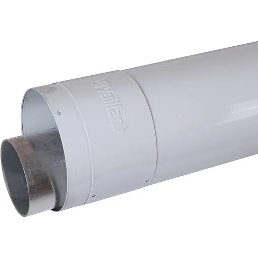 Коаксиальный удлинитель Ø 80/125мм L=1000мм (PP) для конденсационных котлов Vaillant 303203