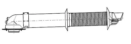 Комплект дымохода телескопический Ø 60/100мм L=417-637мм Protherm 0020219524