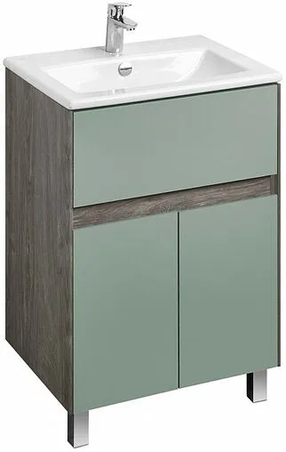 Тумба под умывальник Aquaton Форест 60 дуб рошелье/сумеречный голубой 1A278201FR9C0