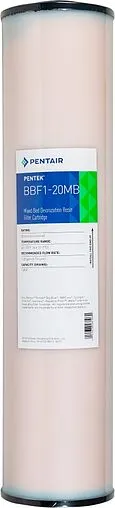 Умягчающий картридж Big Blue 20&quot; Pentair (Pentek) BB F1-20MB FDA D.I. Resin USFCRT085