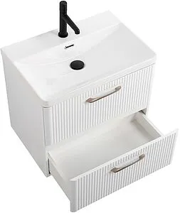 Тумба-умывальник подвесная BelBagno DUE 60 Bianco Lucido DUE-600-2C-SO-BL-P+BB-8076-3-60, 4