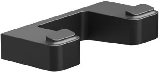 Крючок двойной Ravak 10° чёрный матовый X07P554