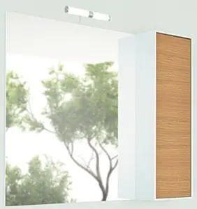 Шкаф-зеркало Comforty Терция 90 кофе полоска/белый 00003130757CF, 1