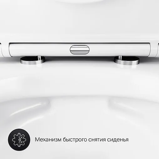Унитаз подвесной безободковый Am.Pm Sense FlashClean белый C741701SC