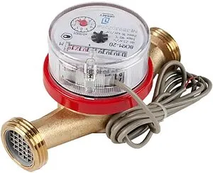 Счетчик воды импульсный Ду20 Декаст ВСКМ-20 ДГ2 72-20-245 Счетчик воды импульсный Ду20 Декаст ВСКМ-20 ДГ2 72-20-245, 1