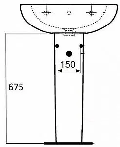 Пьедестал Ideal Standard Tesi белый T033501 Пьедестал Ideal Standard Tesi белый T033501, 2