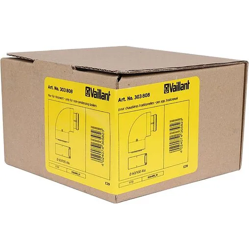 Колено для дымохода Ø 60/100мм ∠ 90° (Al) Vaillant 303808