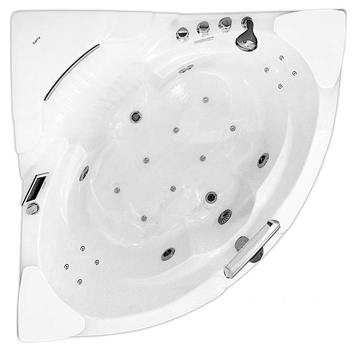 Ванна акриловая с гидромассажем Gemy 152x152 G9082 O