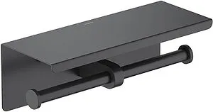 Держатель туалетной бумаги Aquatek Оберон чёрный матовый AQ4909MB, 1