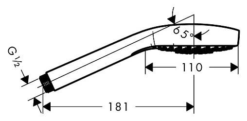 Лейка ручного душа Hansgrohe Croma Select Е 110 Vario 3jet хром/белый 26812400
