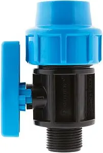 Кран шаровый с переходом на пнд трубу 25мм x ¾"н Джилекс 9365 Кран шаровый с переходом на пнд трубу 25мм x ¾"н Джилекс 9365, 3