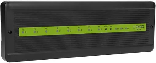 Центр коммутации с 6-тью беспроводными зонами ZigBee + 2-мя проводными зонами НЗ 230В ENGO CONTROLBOX ECB62-ZB
