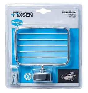 Мыльница Fixsen Kvadro хром FX-61309 Мыльница Fixsen Kvadro хром FX-61309, 2