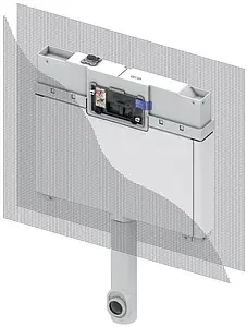 Смывной бачок скрытого монтажа TECEbox Octa 8см 9370007 Смывной бачок скрытого монтажа TECEbox Octa 8см 9370007, 1