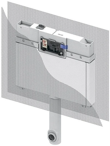 Смывной бачок скрытого монтажа TECEbox Octa 8см 9370007