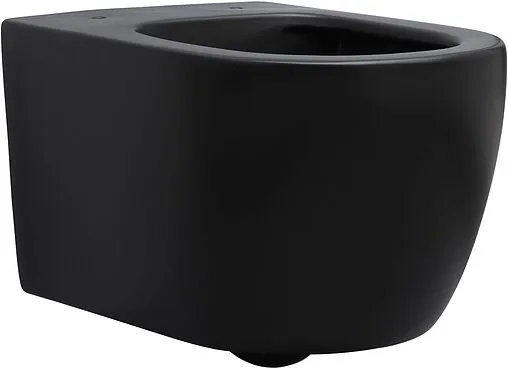 Унитаз подвесной безободковый Aquanet Cetus-BW Rimless черный матовый CETUS-BW