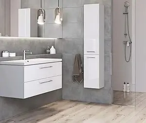 Тумба-умывальник подвесная Cersanit Lara 80 белый 64137+, 4