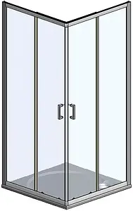 Душевое ограждение 1200x900мм прозрачное/матовое стекло Roltechnik Lega Line LLS2/1200 554-1209000-00-21 Душевое ограждение 1200x900мм прозрачное/матовое стекло Roltechnik Lega Line LLS2/1200 554-1209000-00-21, 3