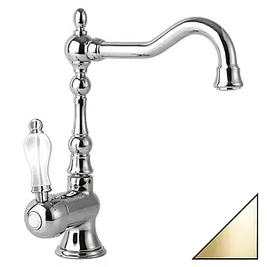 Смеситель для раковины Cezares Venezia золото/белый VENEZIA-LSM2-A-03/24-Bi Смеситель для раковины Cezares Venezia золото/белый VENEZIA-LSM2-A-03/24-Bi, 1