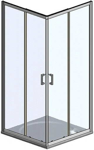 Душевое ограждение 1200x900мм прозрачное/матовое стекло Roltechnik Lega Line LLS2/1200 554-1209000-00-21