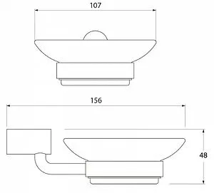 Мыльница IDDIS Renior хром L042 Мыльница IDDIS Renior хром L042, 2
