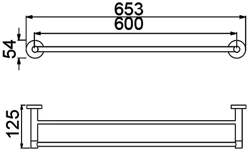 Полотенцедержатель Timo Saona чёрный матовый 13056/03