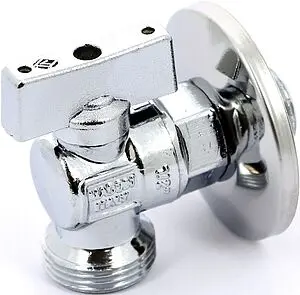 Кран шаровый угловой для бытовой техники ½"н x ¾"н Bugatti Minnesota 08830002 Кран шаровый угловой для бытовой техники ½"н x ¾"н Bugatti Minnesota 08830002, 1