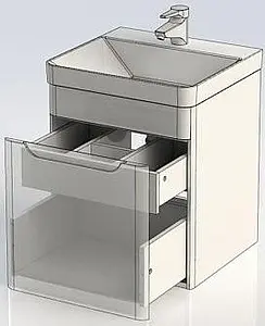 Тумба-умывальник Aquanet София 50 белый 00201745+00182310 Тумба-умывальник Aquanet София 50 белый 00201745+00182310, 4
