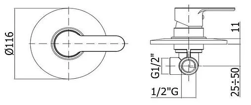 Гигиенический душ со смесителем Paffoni Blu хром 00255130