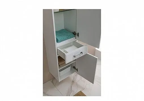 Шкаф-пенал Aquanet Рондо 35 R белый 00189159