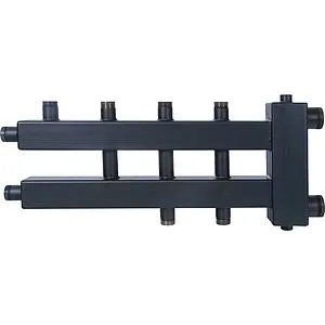 Распределительный коллектор 4 контура с гидрострелкой 1½"н x 1"н Rommer RDG-0018-024024 Распределительный коллектор 4 контура с гидрострелкой 1½"н x 1"н Rommer RDG-0018-024024, 3