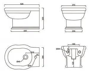 Биде подвесное BelBagno Boheme белый BB115BH, 2