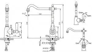 Смеситель для кухни Bravat Art бронза/белый F775109U Смеситель для кухни Bravat Art бронза/белый F775109U, 2