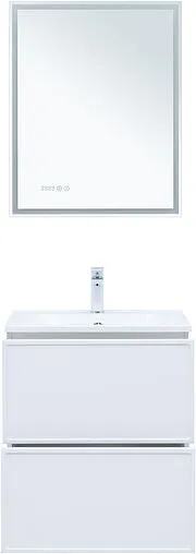 Тумба-умывальник Aquanet Арт 60 белый матовый 00313254+00306390