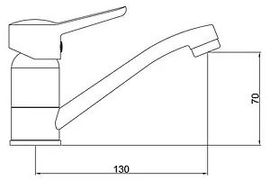 Смеситель для кухни Gross Aqua Alfa хром 3210313C-G0109 Смеситель для кухни Gross Aqua Alfa хром 3210313C-G0109, 2
