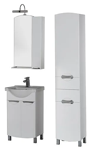 Шкаф-зеркало Aquanet Асти 55 белый 180073