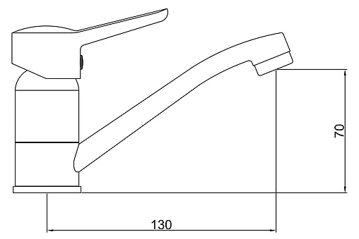 Смеситель для кухни Gross Aqua Alfa хром 3210313C-G0109