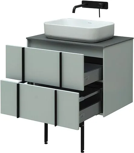 Тумба-умывальник подвесная Allen Brau Reality 70 папирус 1.32004.PWM+