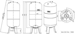 Гидроаккумулятор Reflex DE 600л 10 бар 7306950, 2